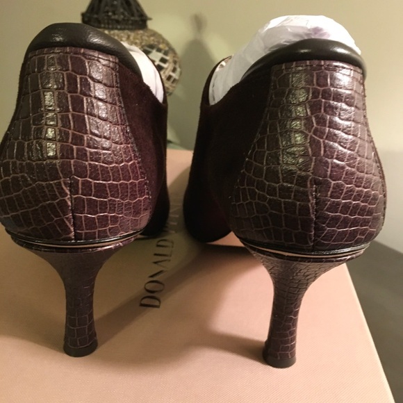 Donald J. Pliner Dark Brown Heeled Boots - Picture 7 of 8